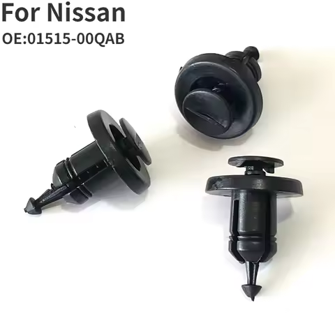 20/40Pcs Plastic Front Bumper Grille Clips For Nissan Qashqai Fits K12 Nissan Micra 7703072360, 01515-00QAB, 0151500QAB 8.5mm