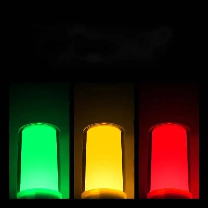 Integrated Three-Color LED Alarm Signal CNC Machine Tool Equipment Indicator Light Single Layer Warning Light 24V 220V