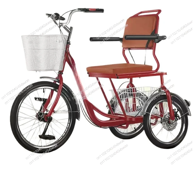 

Elderly Pedal Tricycle with Disc Brake, Small Foot Pedal Exercise Fitness Rehabilitation Elderly Mobility Bike