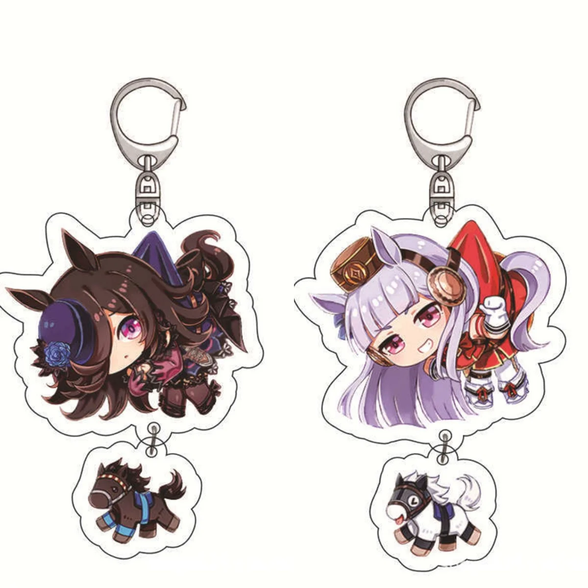 

Diy PrettyDerby Anime Peripherals Customized Transparent Acrylic Board Figure Keychain Cartoon Desktop Ornament Christmas Gift