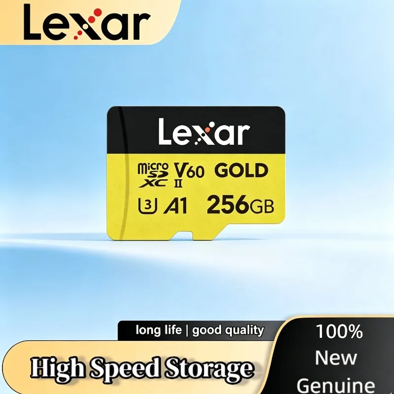 

Lexar 128GB Flash Card V60 A1 C10 TF Card MicroSDXC Read Max 280MB/s For Camera Lexar Original Professional Micro Card SD Gold