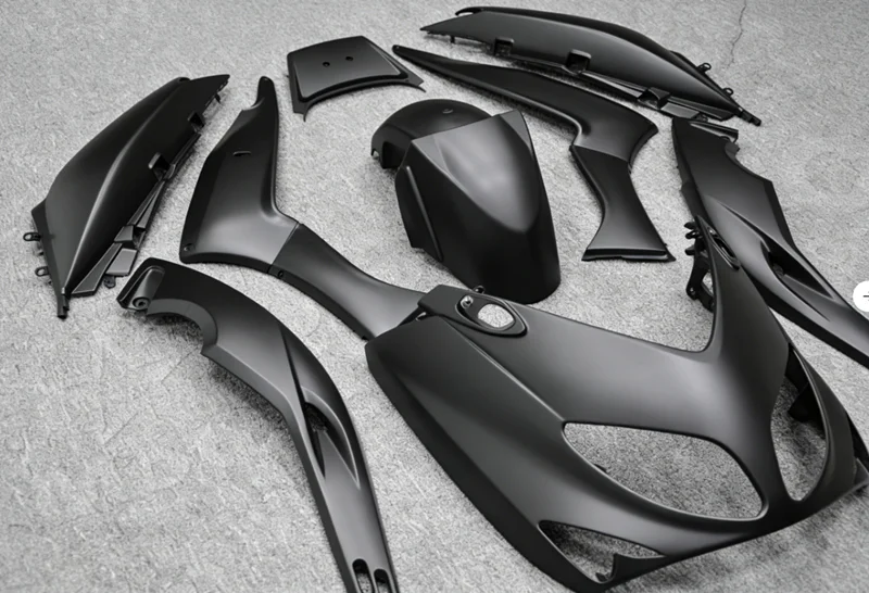 Kit Carene Complete Nuove in ABS di Alta Qualità per YAMAHA TMAX 500 2001-2007, Set Carrozzeria Nero Opaco