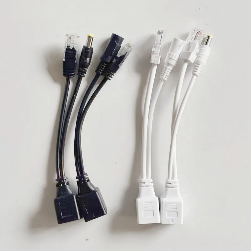 كابل محول POE السلبي الطاقة عبر إيثرنت POE الفاصل RJ45 حاقن 12-48 فولت لنظام كاميرا IP الأمنية #2