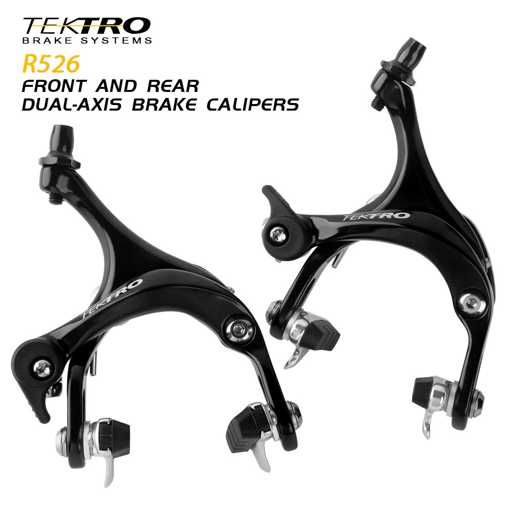 TEKTRO R526 Road Rim Brake Bike Dual Pivot Calipers City Bike V Brakes Folding Bicycle Front Rear Calipers for Shimano Cycling