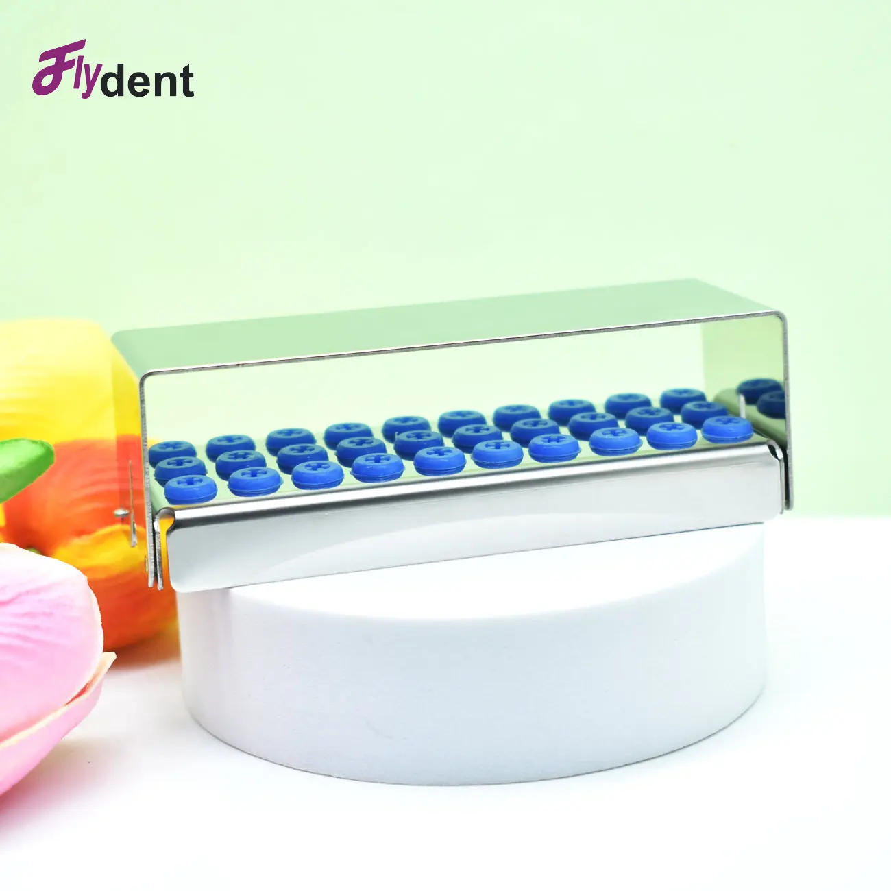 

1Pcs 30 Holes Autoclavable Dental Supplies Box for High/Low Speed Bur Organizer Box Dentistry Tools