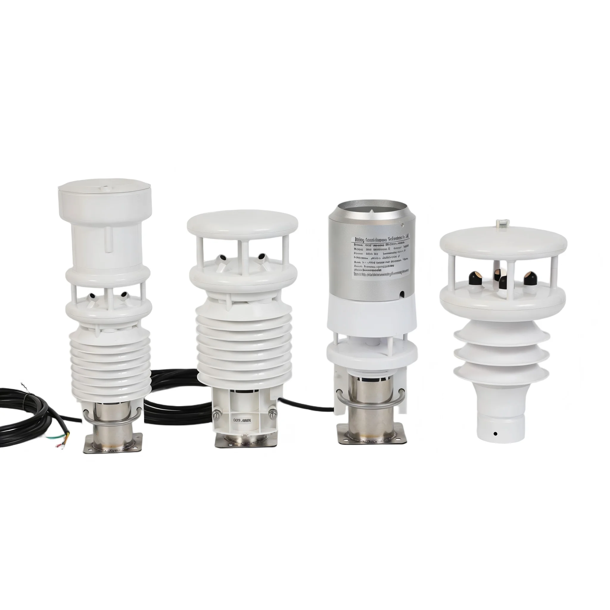 CE High Accuracy SDI12 All-in-One Mini Compact Weather Station Indoor Outdoor 7-in-1 with Rain Gauge Wind Speed Direction