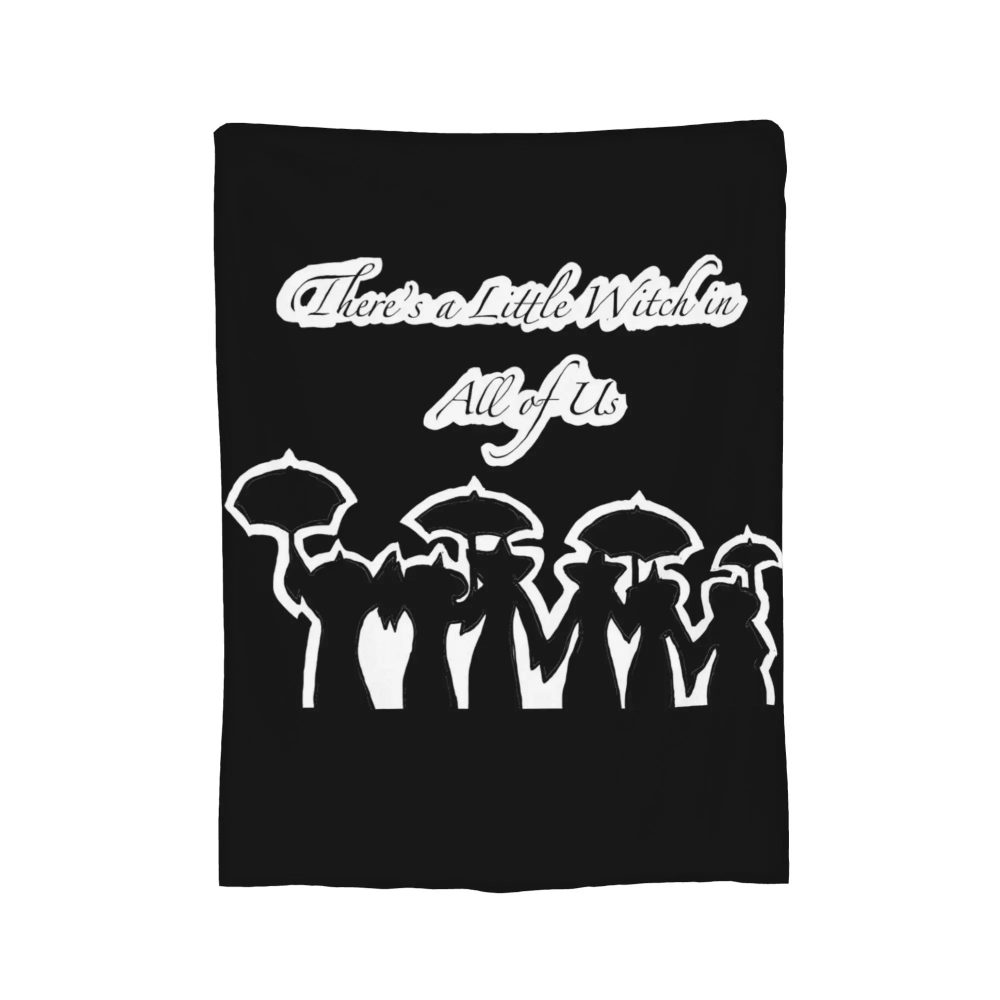 There's a little witch in all of us Knitted Blanket Fleece Practical Magic Warm Throw Blankets for Home Couch Bed Rug