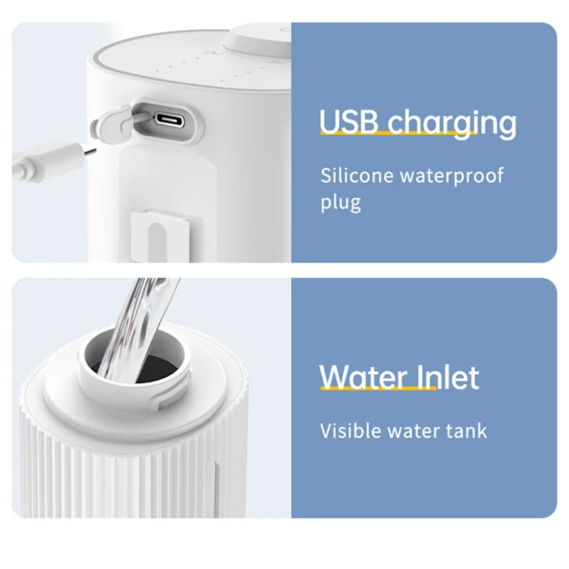 

A84X-Foaming Soap Dispenser 380Ml Touchless Automatic USB Rechargeable Electric Foam Soap Dispenser