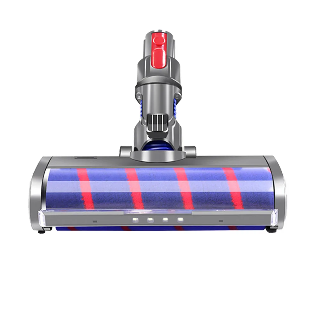 Vacuümborstelkop voor Dyson V7 V8 V10 V11 V15 stofzuiger, LED-lampje, zachte roller, verstelbare zuigkracht, dubbele roller, Select