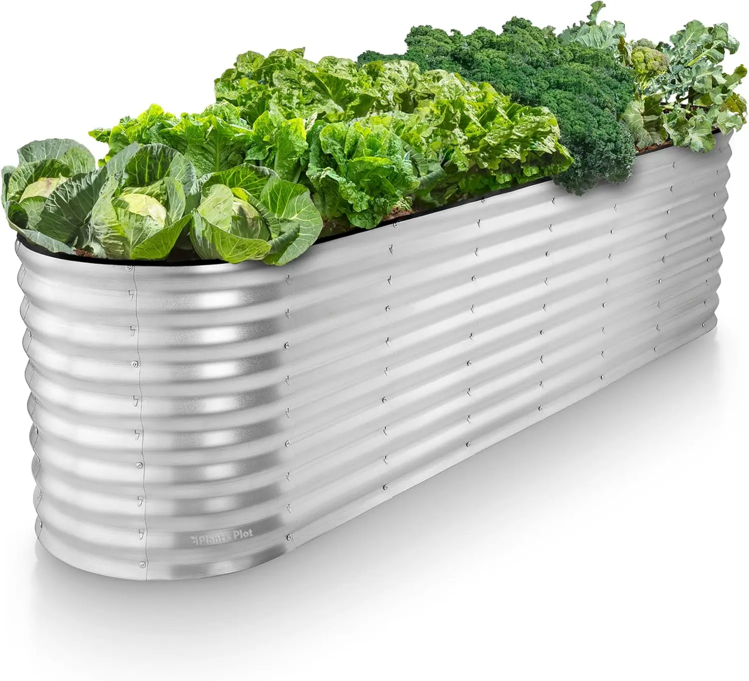 Galvanized Raised Garden Bed 8x2x2 ft - Large Metal Planter Box, Tool-Free Assembly