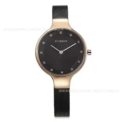 Reloj de cuarzo con correa de acero fina para mujer, cronÃģgrafo de disco, informal, minimalista, resistente al agua, compacto, elegante, a la moda, 2024