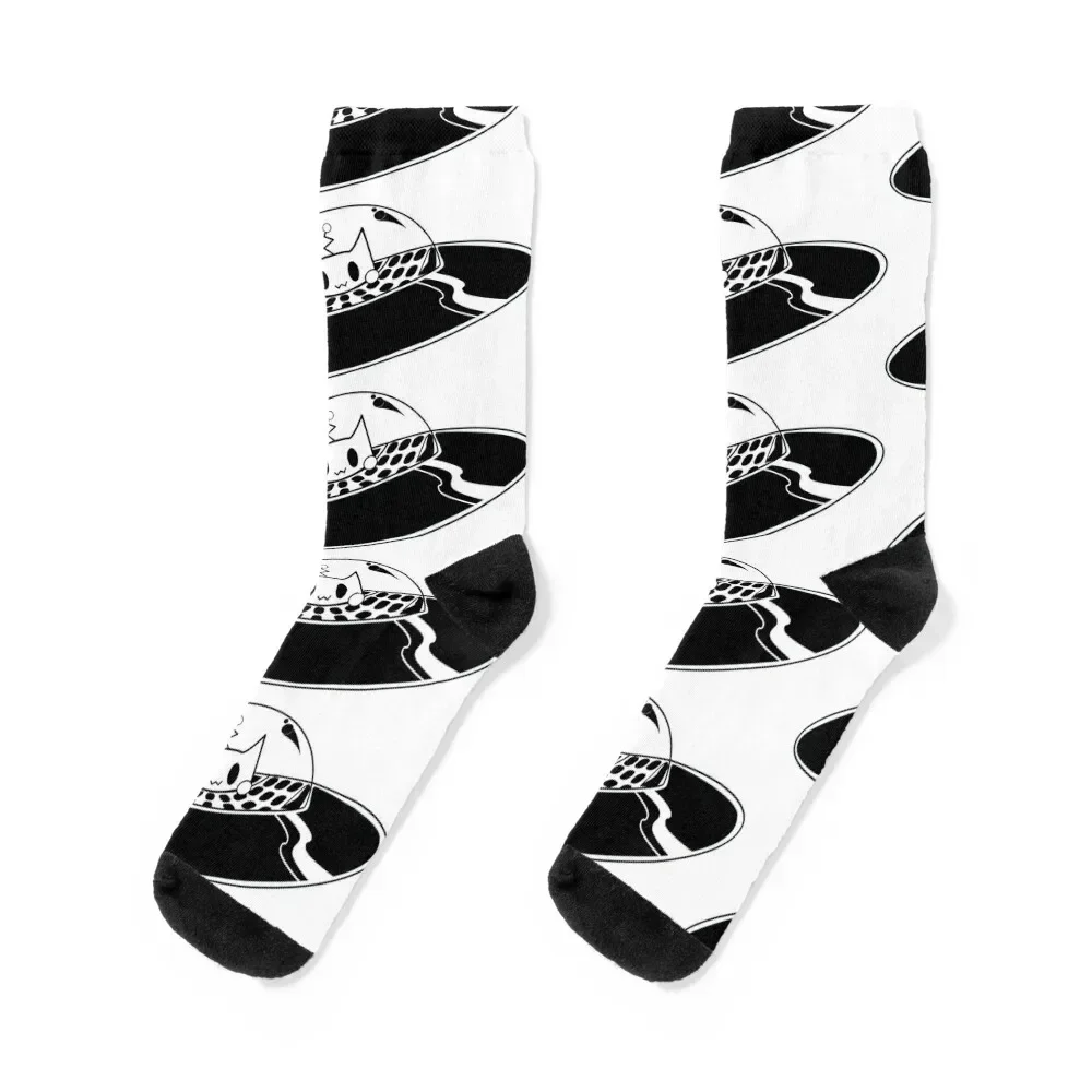 

UFO CAT Socks Christmas New year's christmas gifts Running Woman Socks Men's