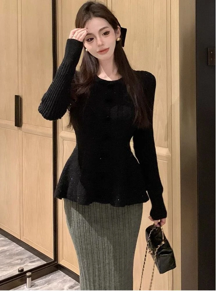 レッドノットセーター女性の冬ファイオナブルニットトップセレブラ陽気な中国の新年の服スレ