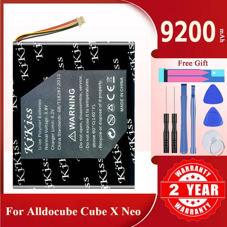 

9200mAh KiKiss Powerful Battery For Alldocube Cube X Neo Tablet PC Replacement Accumulator 7-Wire Plug