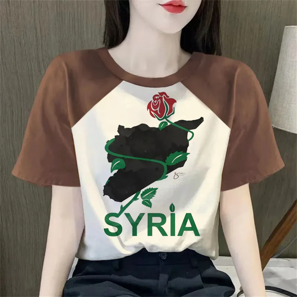 

Футболки Сирии для подростков, аниме, готика, пастель, хип-хоп, винтажная рубашка в стиле ретро, уличная одежда с красочным рисунком, ретро, пастельная готика