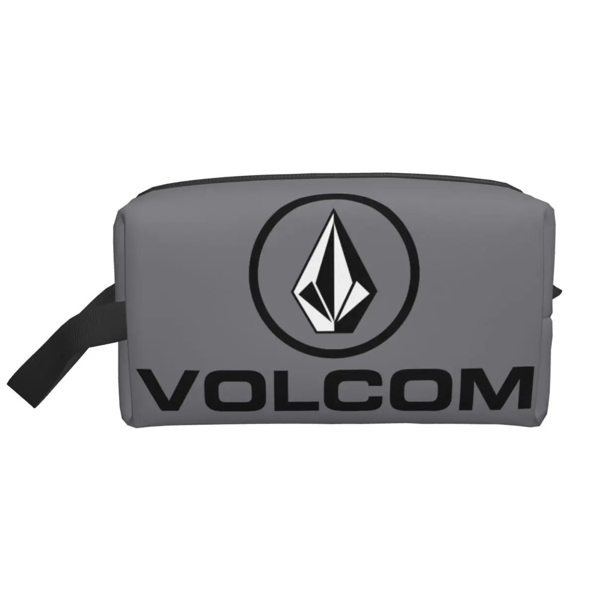 Custom Volcoms Symbol Cosmetic Bag Women Cute Large Capacity Makeup Case Beauty Storage Toiletry Bags
