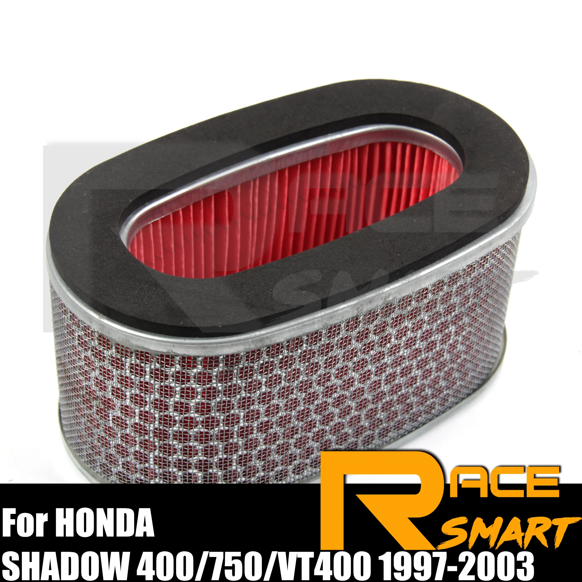 1PCS Motorcycle Air Filter Intake Cleaner System Replacement Accessories For HONDA SHADOW 400 750 /VT400 1997-2003 1998 1999 01