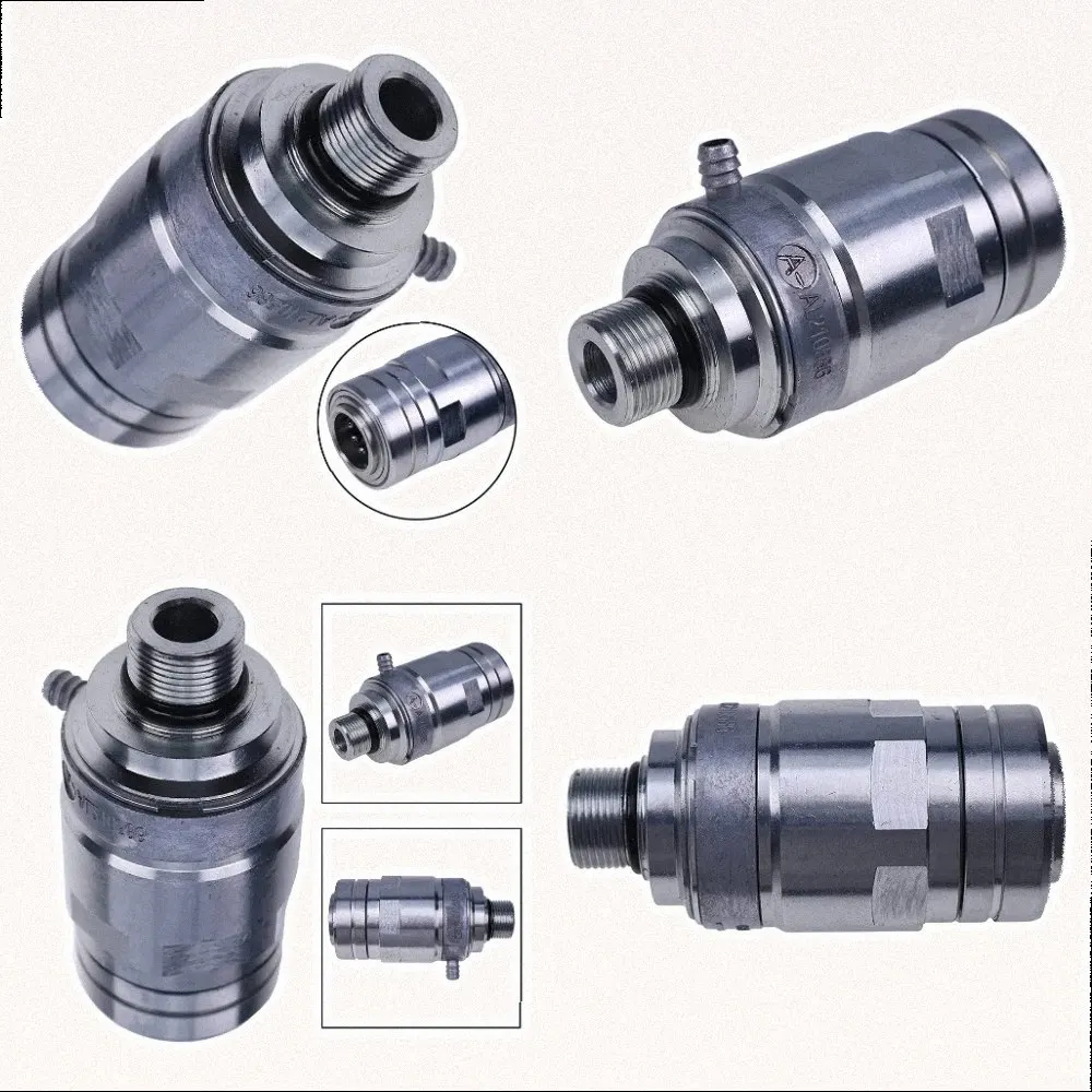Silver Hydraulic Coupler Alloy Steel Construction Heat Treated Up To 3000 Psi Patented Locking Mechanism For Rapid Harvesting