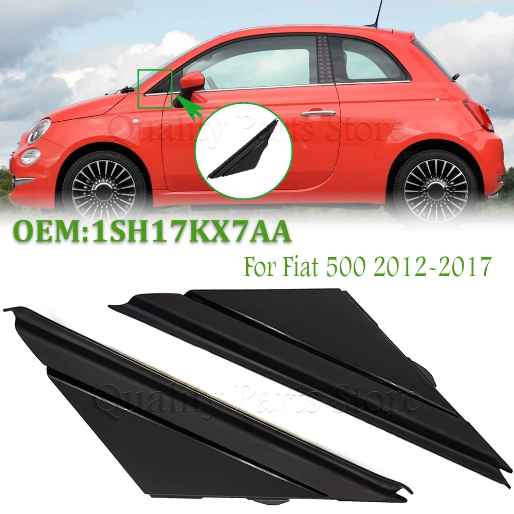 

Matte /Gloss Car Door Mirror Flag Cover Trim Molding For Fiat 500 2012 2013 2014 2015 2016 2017 1SD00KX7AA 1SH17KX7AA 1SH16KX7AA