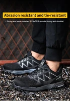 Chaussures de sécurité de travail légères pour hommes et femmes, chaussures à bout en acier indestructibles, bottes de protection, baskets de travail de sécurité respirantes 5