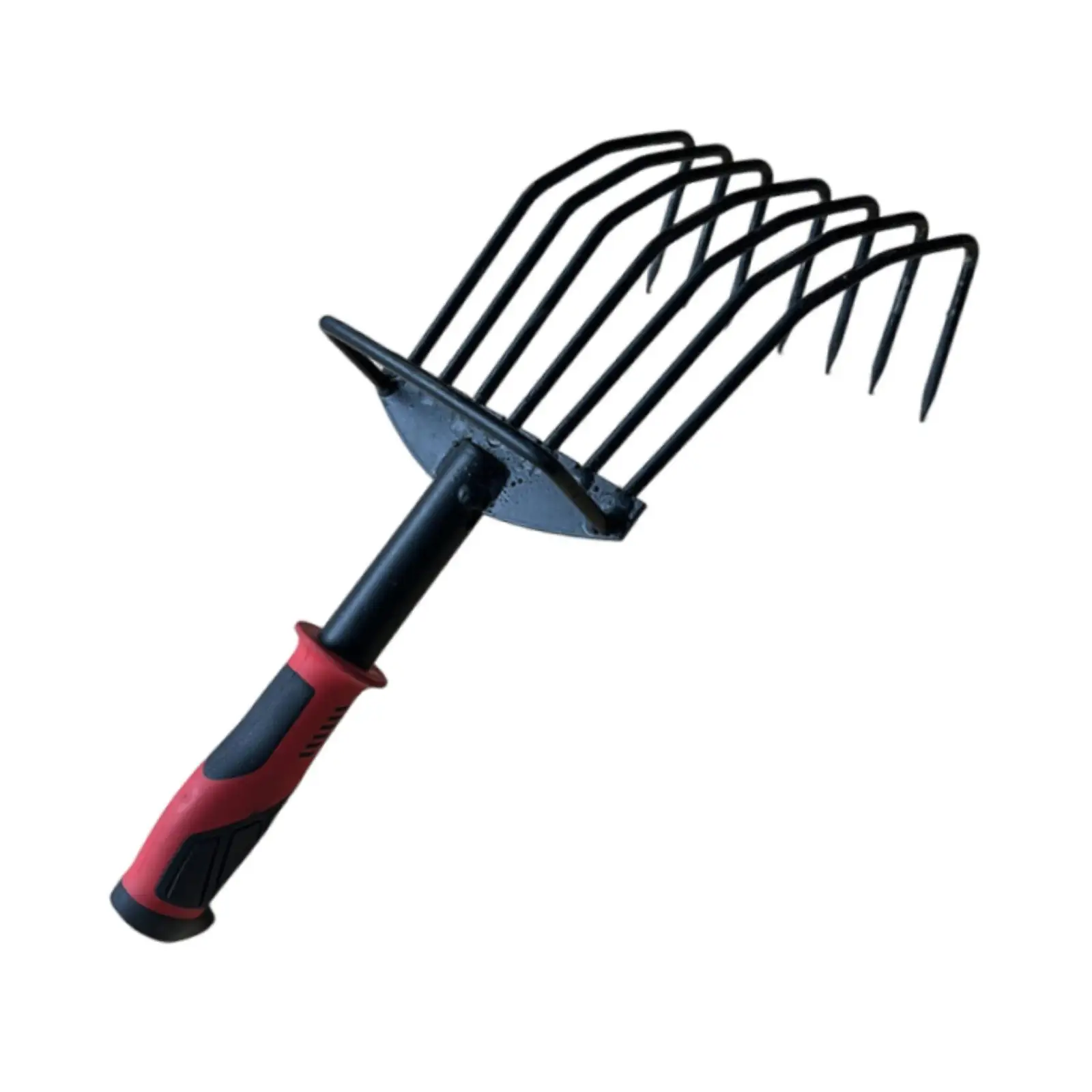 Hand Rake, Lightweight Small Leaf Rake Soil Tiller for Lawn Loosening Soil Patio Yard Removal