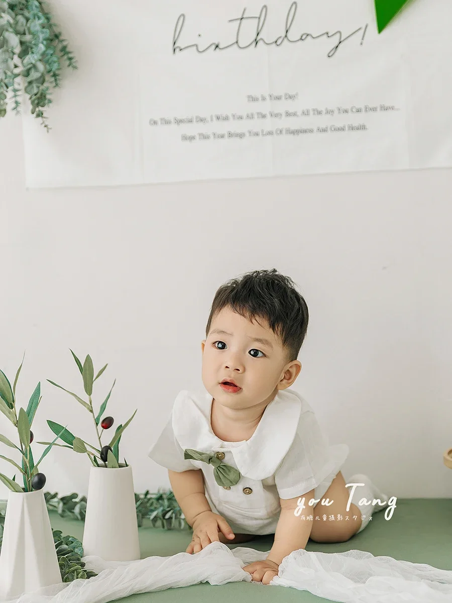 Little Fresh Birthday Banquet Theme Year End Eye Banquet Childrens Clothing Boys and Girls Summer Collection 아기 코스프레