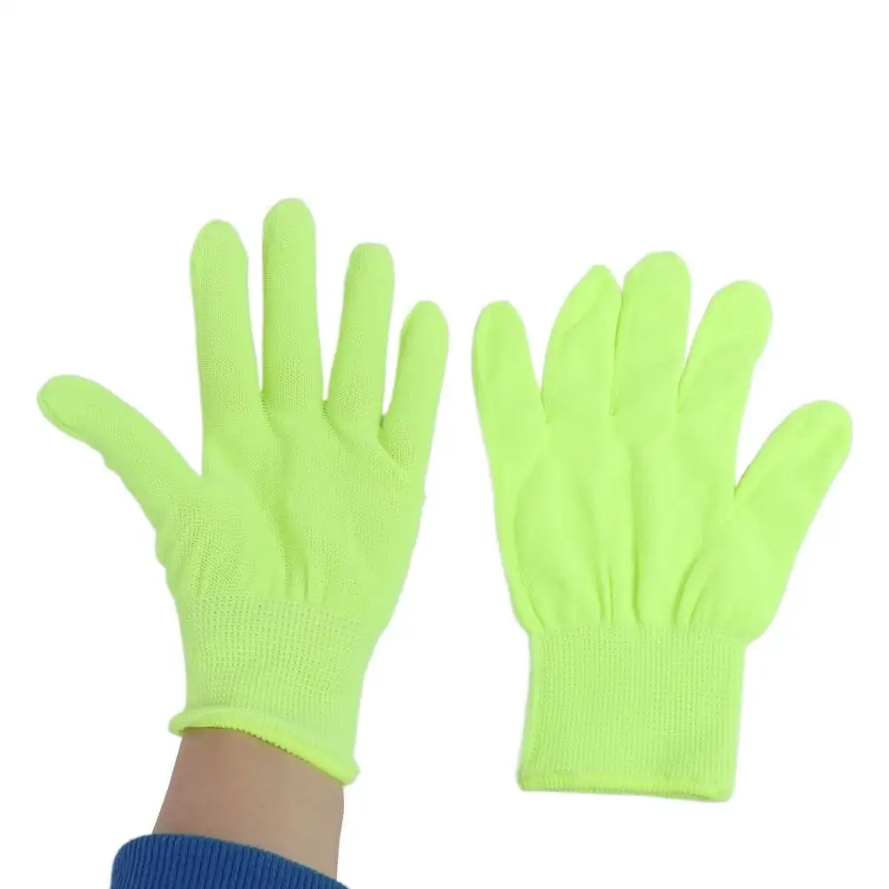 1 Pair Bar Atmosphere Props Durable Fluorescent Gloves Breathable Elastic Green Gloves Anti-Slip Flexible Neon Glove Nightclub