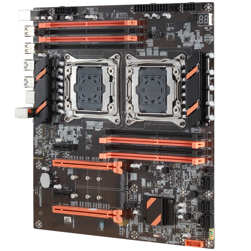 Imagem -02 - Conjunto de Motherboard Dual Cpu 64gb Ddr4 Ram Suporte 2400mhz Usb 3.0 Sata3 M.2 Combo Servidor X99 e5 2680 v4 X99