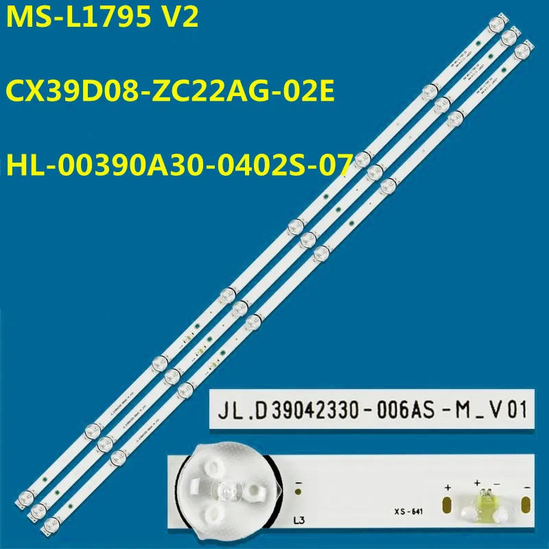 

LED Backlight Strip Fo CX39D08-ZC22AG-02E HL-00390A30-0402S-07 40DM6500 40DM6600 40LFA29A 40LFA29E LED-39Z1T2 LED-40ZS1T2