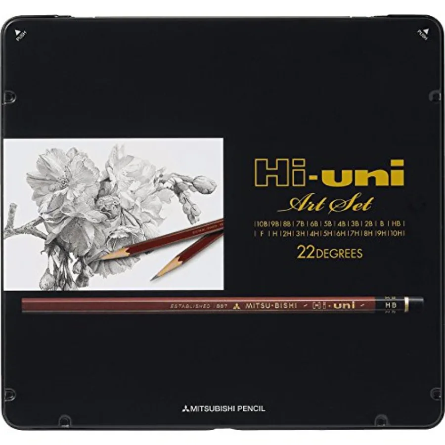 

Hi- Wooden Pencil Art Set - 10B to 10H - Box of 22 HUAS