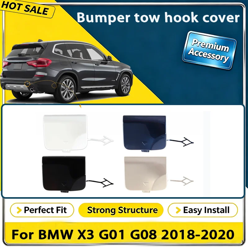 For BMW X3 G01 G08 2018 2019 2020 Right Rear Bumper Tow Hook Cap Towing Eye Cover 51127498525