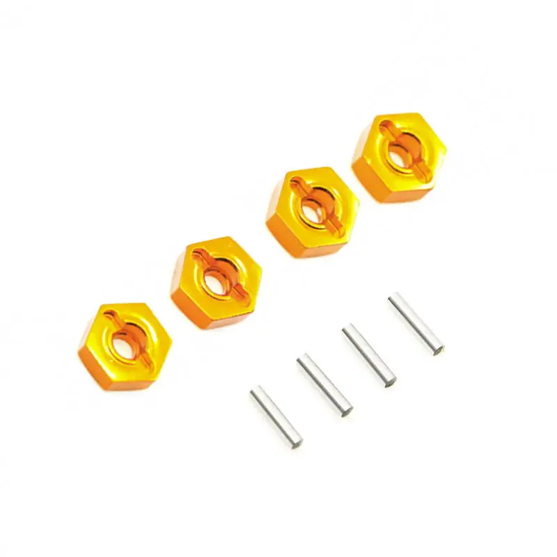 4 Pcs 1/10 RC Car 12 MM Aluminum Hexagon Wheel Hex Seat Mount Hub Pins Toy Car Parts For Wltoys A949 A959 A969 A979 K929