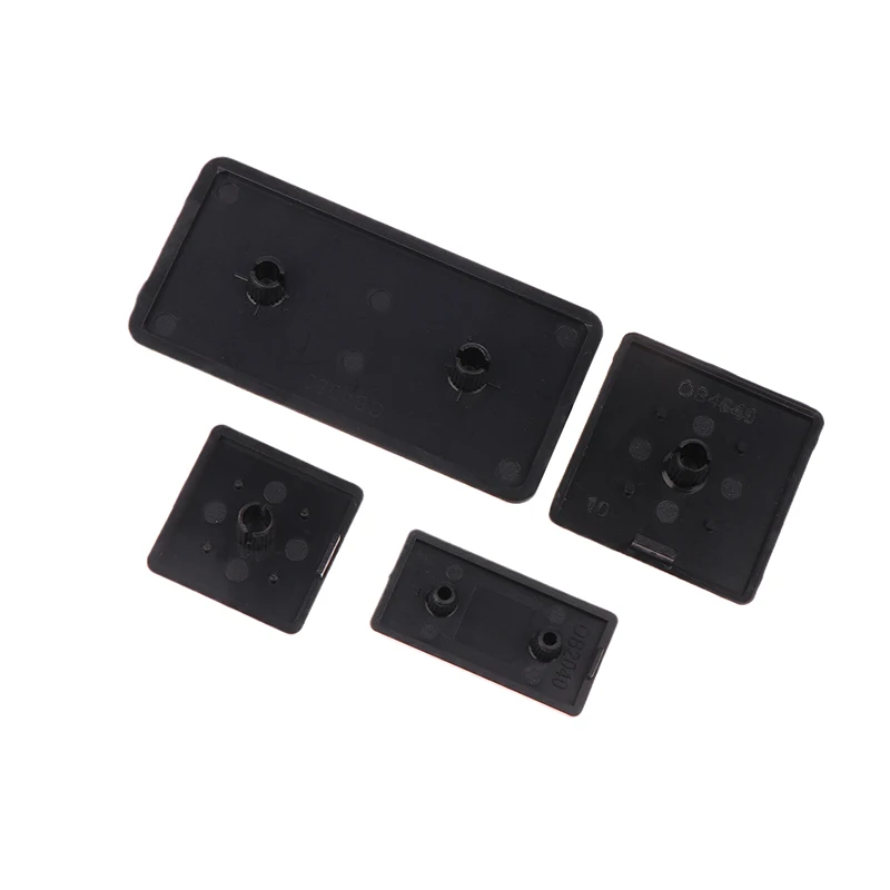 New 10Pcs 2020 3030 3060 4040 4080 4545 Plastic End Cap Cover Plate Black For EU Aluminum Profile High Quality view 5