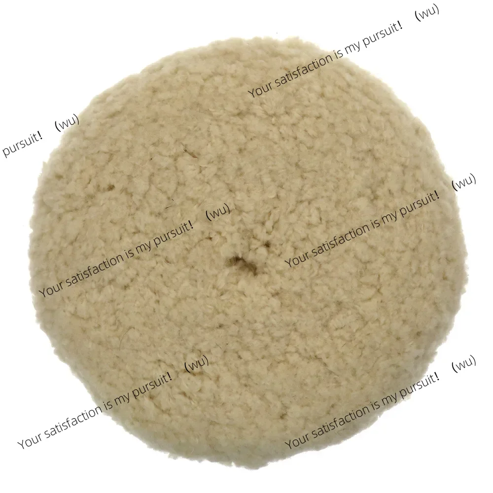 7 Inch 100% Wool Polishing Pad Double Sided 180mm Hook & Loop For Compound Cutting & Buffing Auto Marine Trucks Car Repair Tools