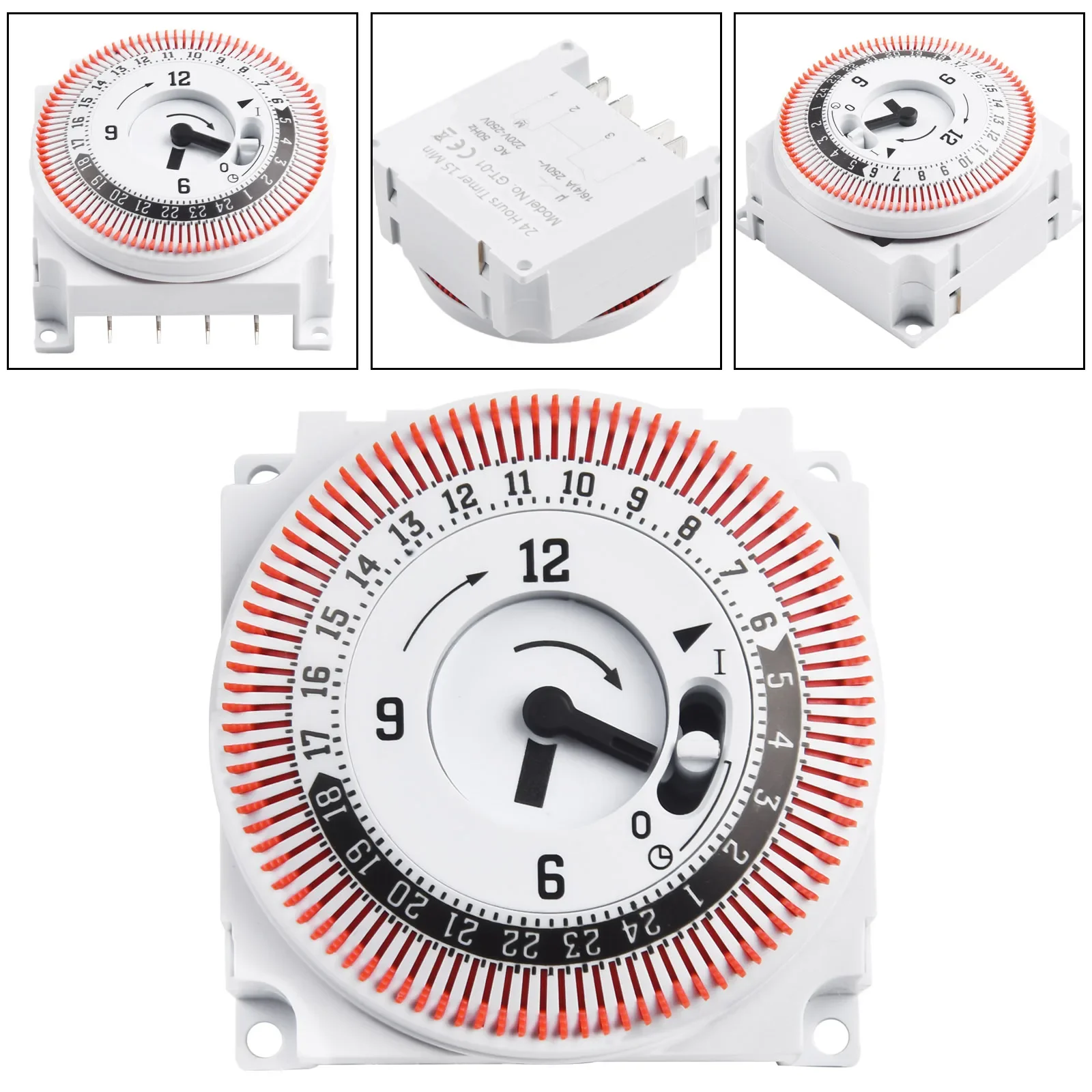 Switch Protection Panel Mechanical 24 Hour Timer Switch 250V 50Hz Industrial Timing Device High Quality Panel Switch Protector