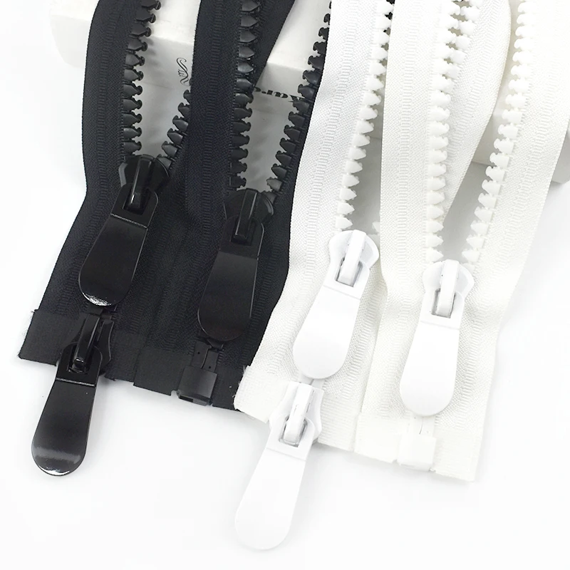 

1Pc 8# 15# 70-150cm Resin Zipper Single/Double Slider Open-End Zip Tent Zippers Luggage Sealing Zips Repair Kit Sewing Accessory