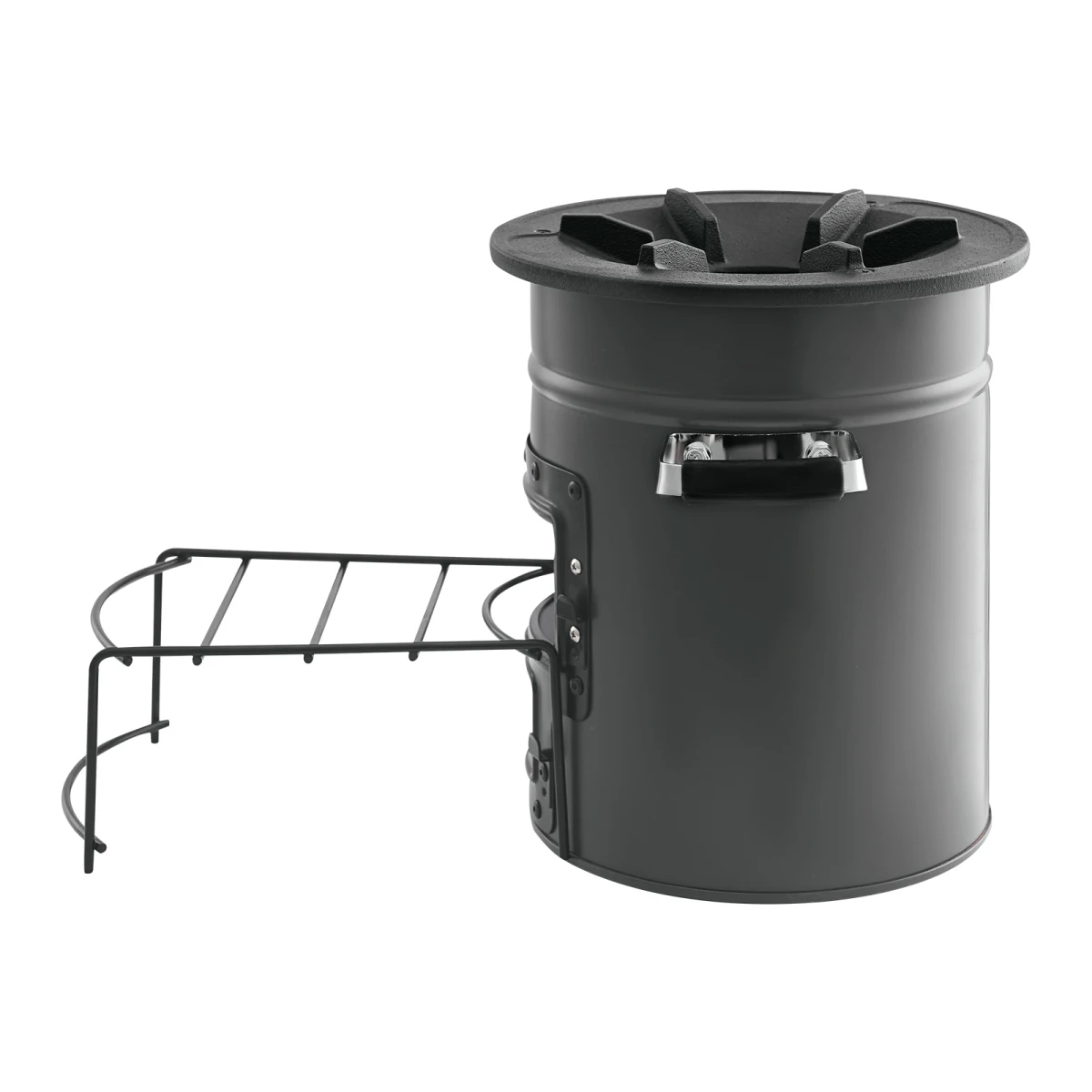 Camping Rocket Stove, Wood Burning Portable Rocket Stove with Carrying Bag for Backpacking, SPCC Steel, Double Door, Burn Twigs, Sticks or Charcoals for Outdoor Cooking, Backyard, Camp Cooking On-Site