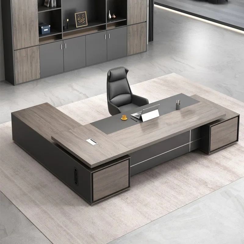 Office furniture modern simple president desk fashion boss desk and chair combination office manager desk