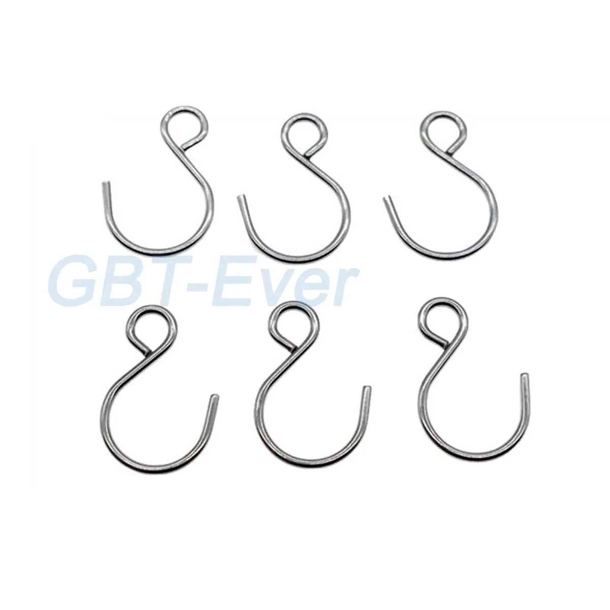 

30Pcs 1x21mm 1.3x22mm Stainless Steel Small S-Shape Hooks for Crane Crane Toy Model Hook Assembly DIY Curtain Special Hooks