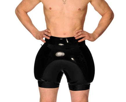 

Male latex Inflatable Shorts inflatable latex swim underwear 0.4mm