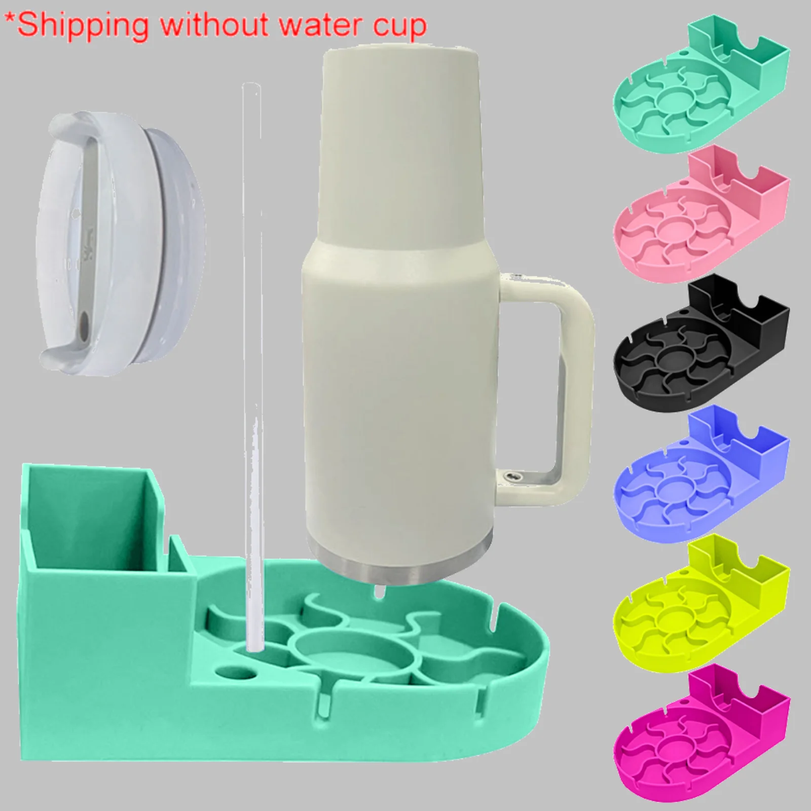 Water Filter Straw - Silicone Tumbler Drying Station Non-Slip Bottle