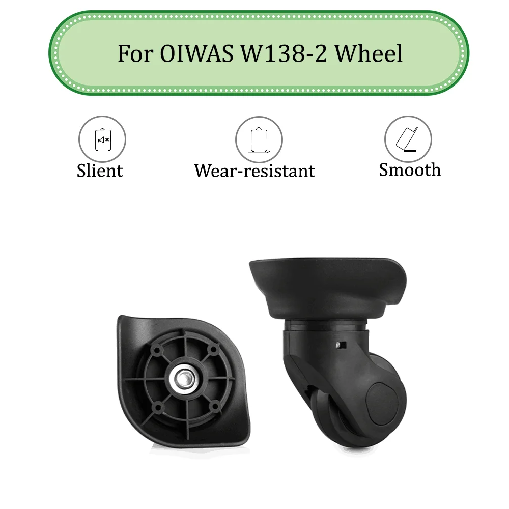 

For OIWAS W138-2 Universal Wheel Replacement Suitcase Silent Smooth Shock Absorbing Durable Convenient Accessories Caster Wheels