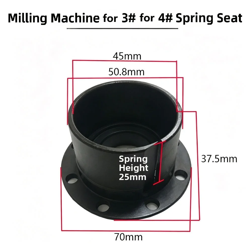 Compatible Spring Base Mount Case for 3# 4# 5# Milling Machines Engineered to Reduce Vibrations and Improve Machining Accuracy
