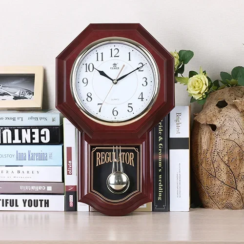 Vintage Wall Clock Luxury Large Size Pendulum Clocks Creative Living Room Watches Bedroom Modern Home Decoration Accessories