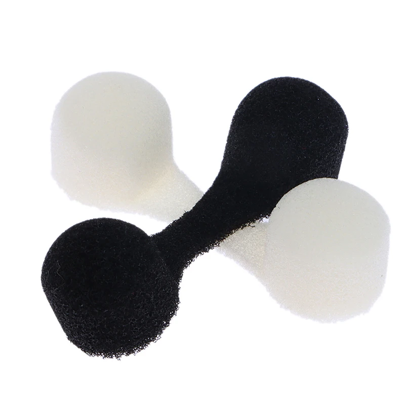 10PCS Sponge Anti-pollution Tanning Nasal Plug Spray Nose Filters Sponge Black/White Nose Filter