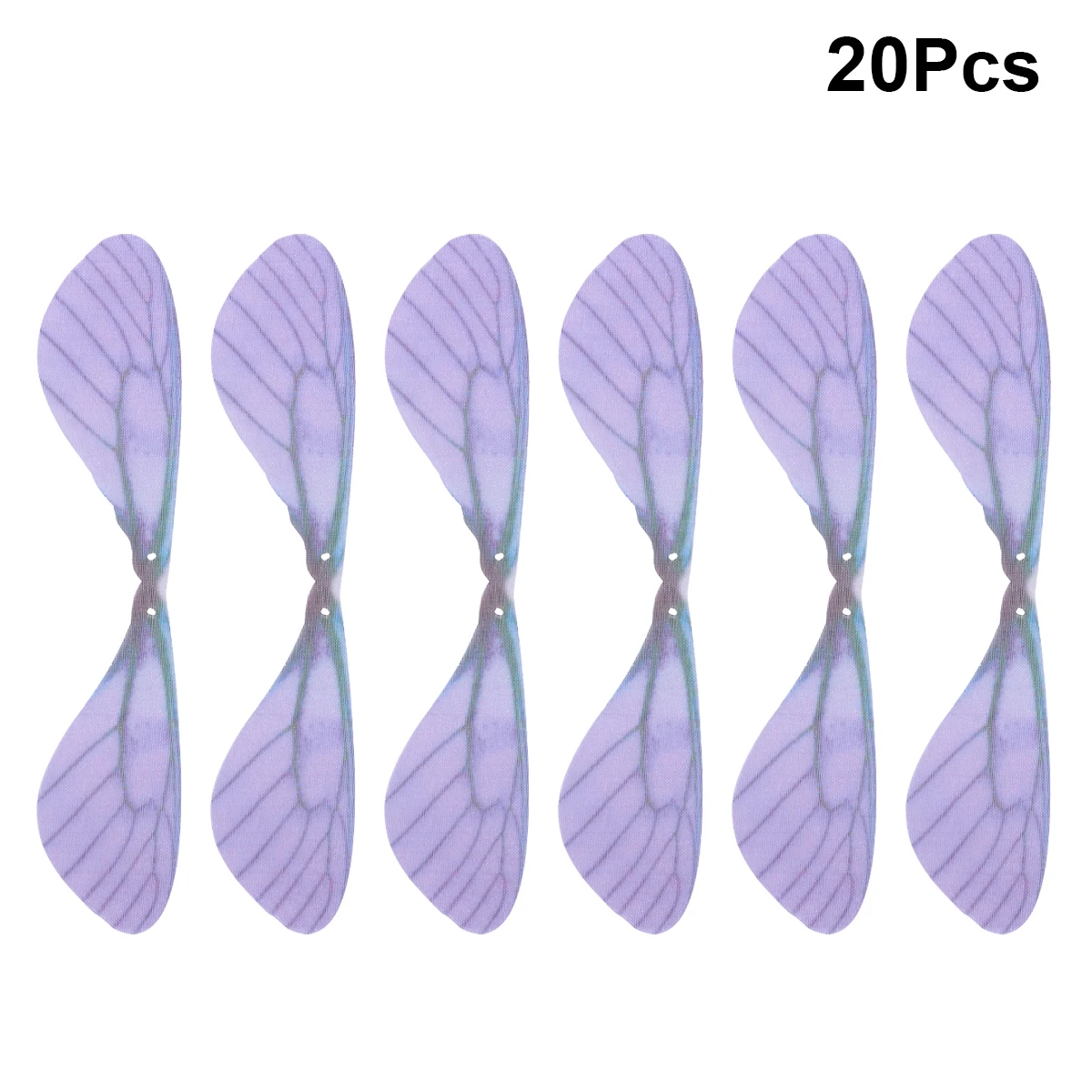 

20 Pcs Decoration Handmade Earrings Supplies Wing Decors Manual Purple Artificial Accessories Fake Dragonfly