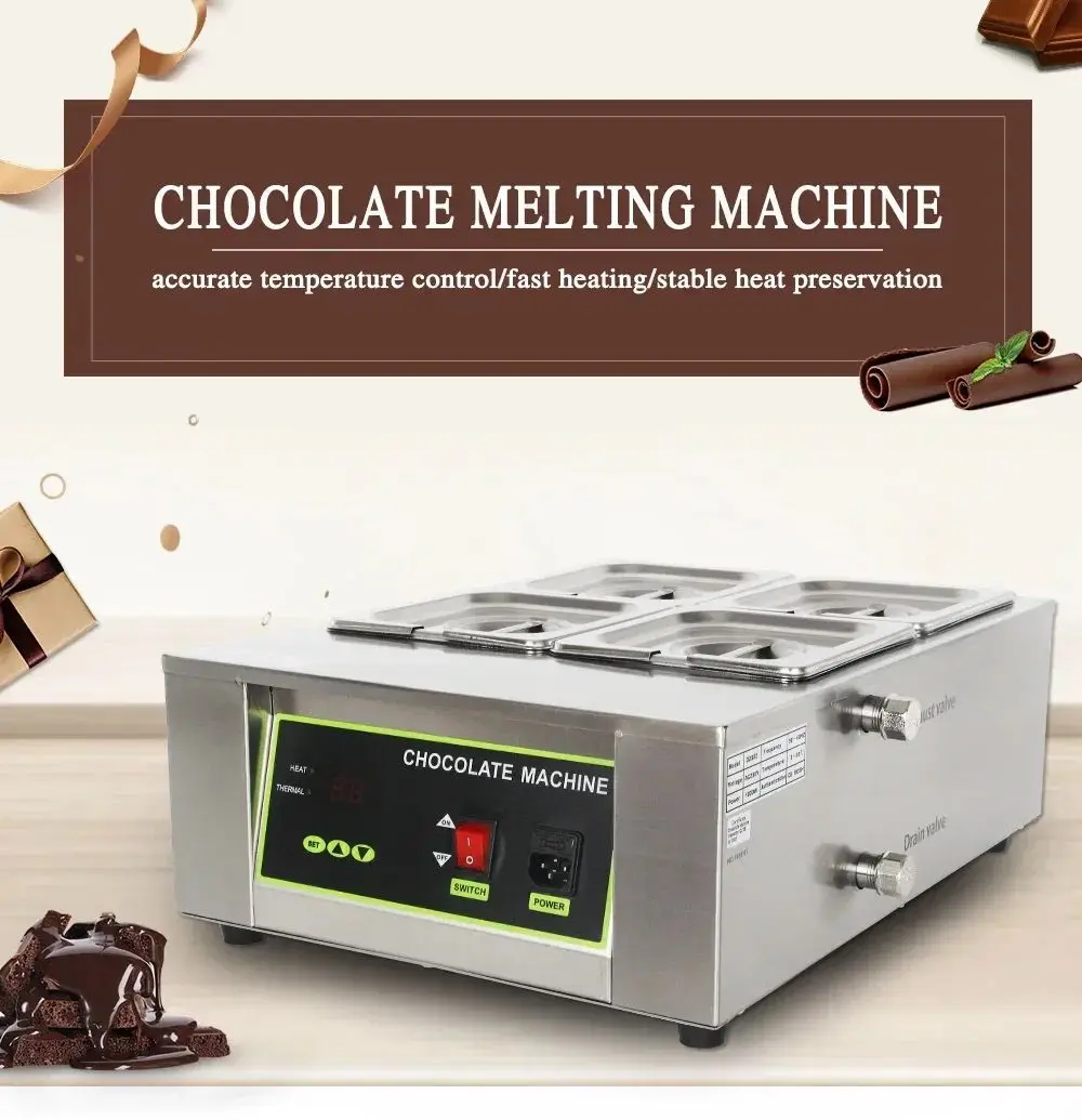 

Chocolate Melting Furnace D2002 Commercial Electronic Constant Temperature Pot All Stainless Steel