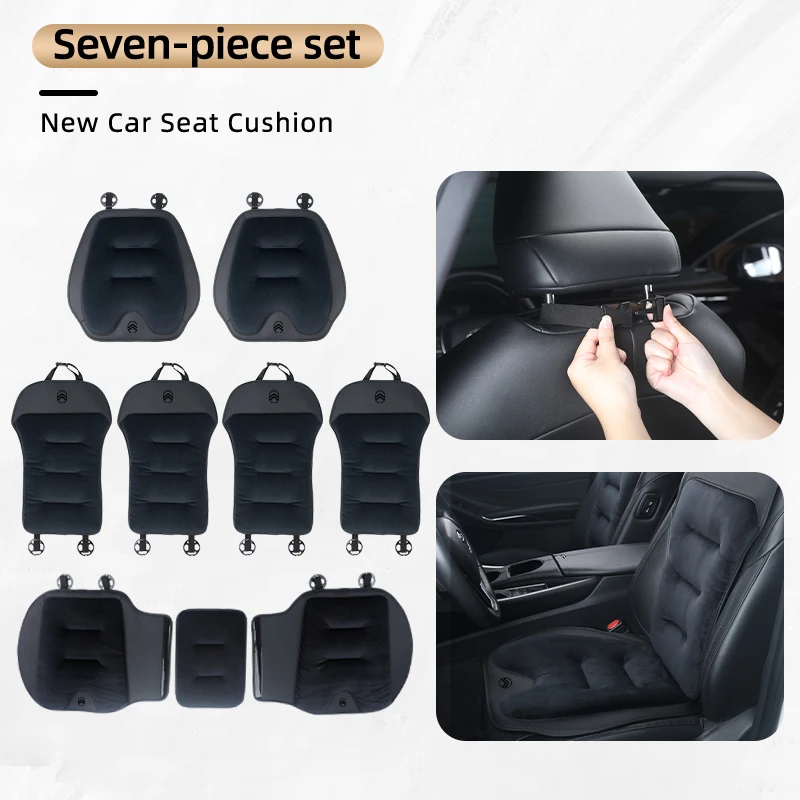 

Car Front Rear Seat Cover Velour Flannel Cushion Backrest Protective Mat For Citroen C4 C3 C5 C1 C2 Berlingo Celysee Cactus