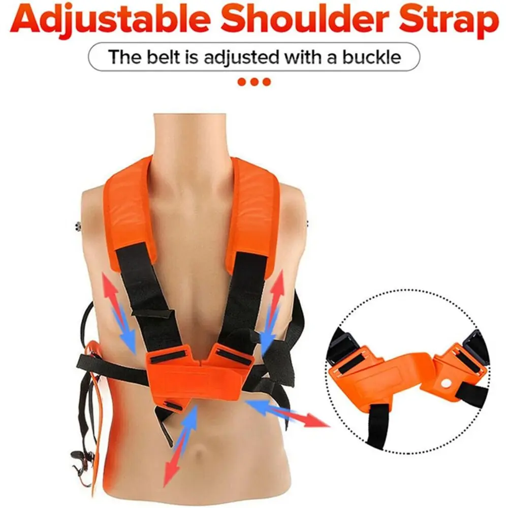 

Усиленный нейлоновый двойной плечевой ремень для триммера с подкладкой, улучшенный, простой, безопасный