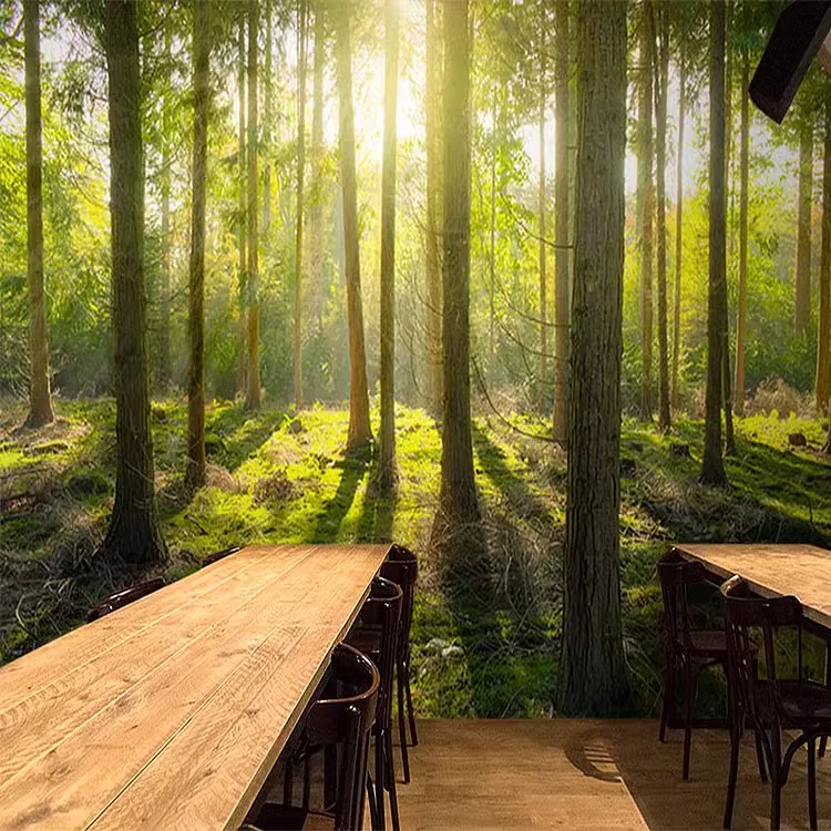 3D Printing of Natural Scenery, Forest, Room Background, Decorative Fabric, Bedside Arrangement, Hanging Fabric, Tapestry - Image 6